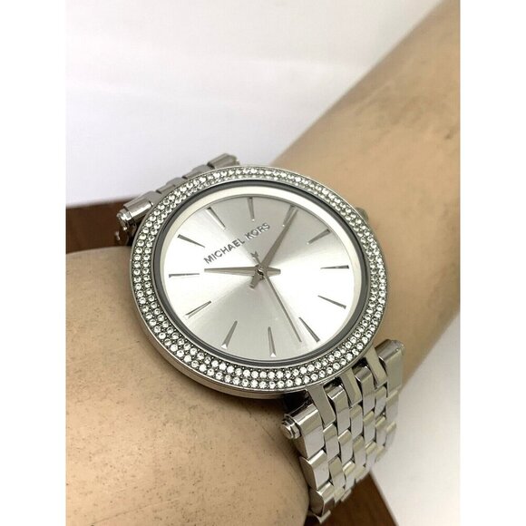 Michael Kors Women's Watch MK3190 Darci Quartz Silver Tone Stainless Steel Glitz - Picture 5 of 13